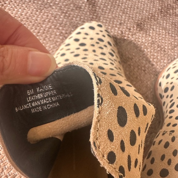 Dolce Vita Leopard Leather Ankle Boots Kaidie Sz 6M - Picture 4 of 8